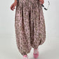 Leichte Pumphose mit stylischem Print  - rosa-mehrfarbig