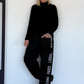 Basic Rollkragenpullover - schwarz