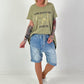 Long T-Shirt Glück - khaki
