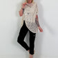 Netzshirt Don´t Overthink - beige