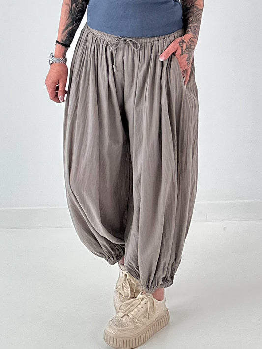 Leichte Pumphose  - taupe