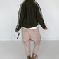 Jacke mit Streifen-Details - oliv