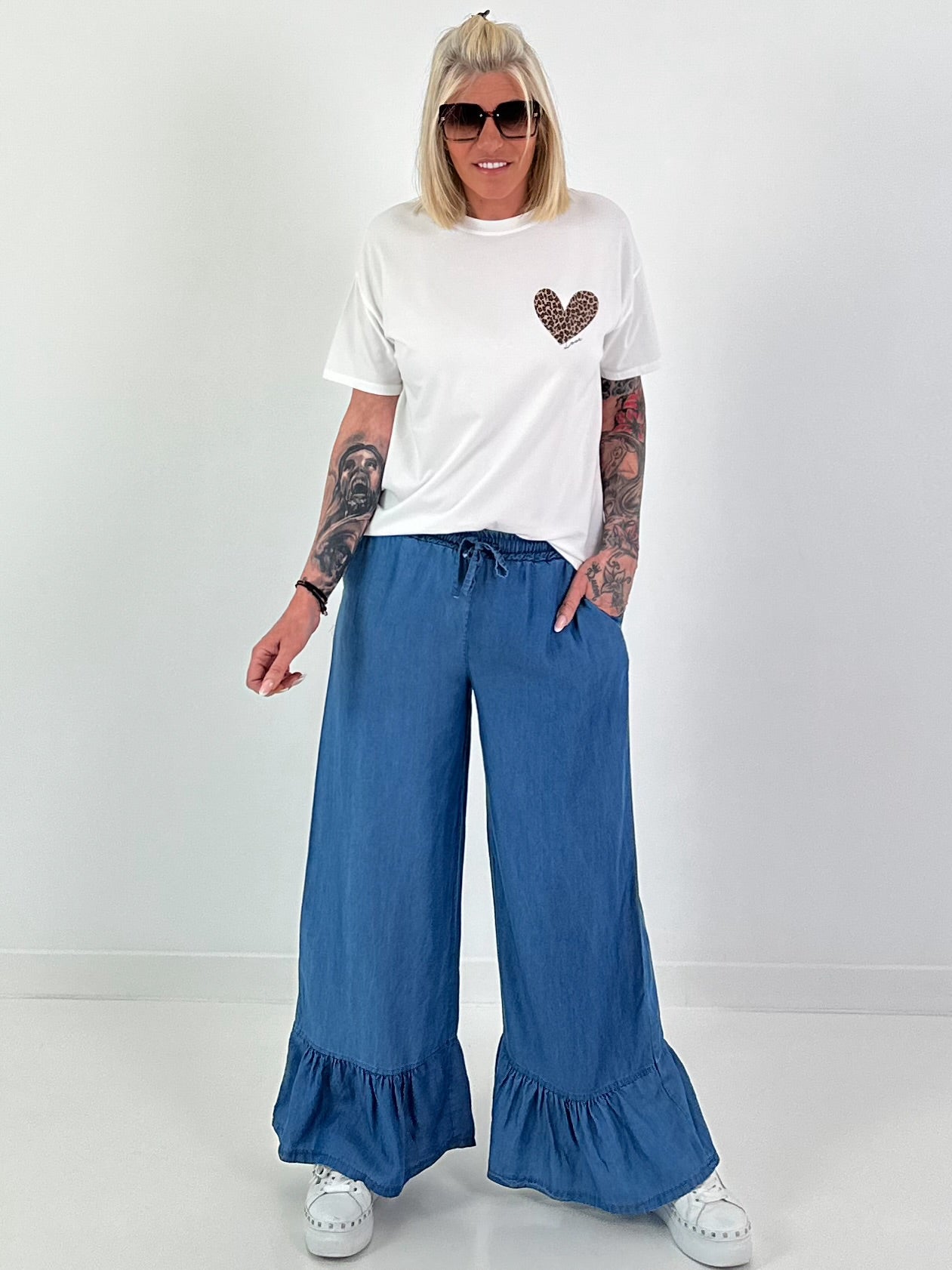 T-Shirt Amour Leo - weiss-beige