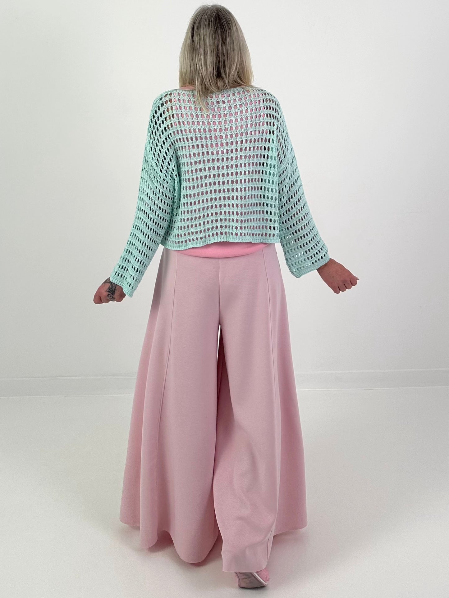 Crochet sweater - mint