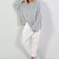 Pullover Modell "Soft Cable Knit" - hellgrau