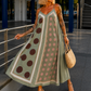 Luftiges Sommerkleid mit Print - oliv - mehrfarbig