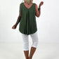 Pleated Top - khaki