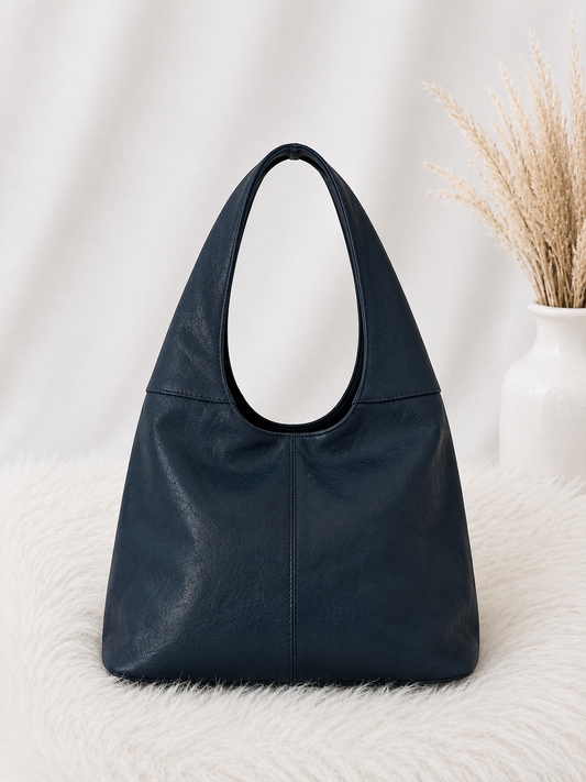 Tasche in Vintage Leder-Optik - blau