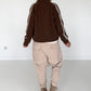 Jacke mit Streifen-Details - mokka (lieferbar ab ca.01.09.26)