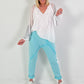 Tunic with lace hem - white
