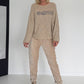 Zachte trui Whatever - beige