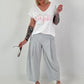 T-Shirt mit Statement Print - weiss