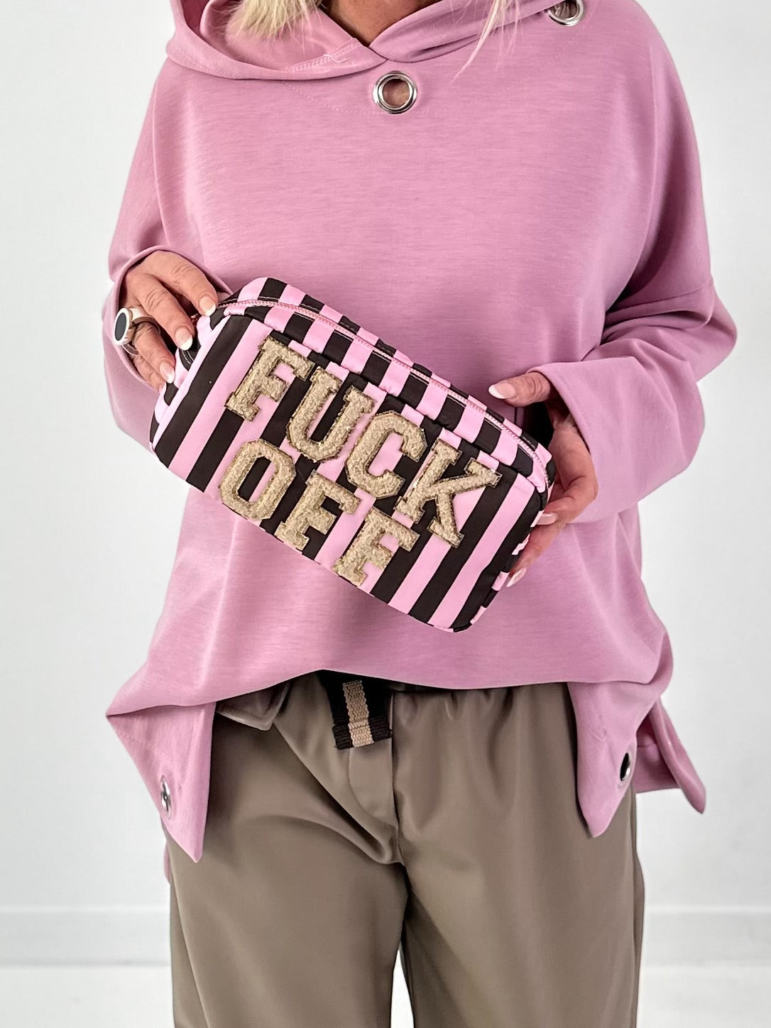 Cosmetic bag model "Attitude Bag" - pink-mocha-beige