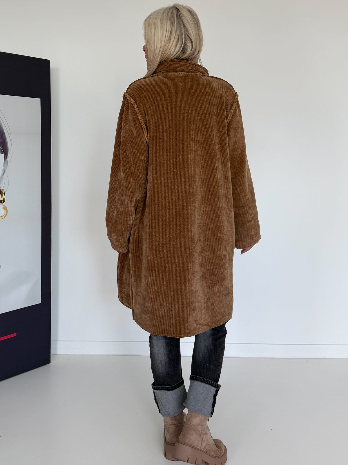 Babycord-Mantel - camel