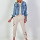 Hooded denim jacket