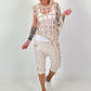 Shirt mit All-Over Cut-Outs und Ösen - beige ( lieferbar ab 11.05.26)