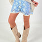 Crochet Shorts - light blue-multicolor