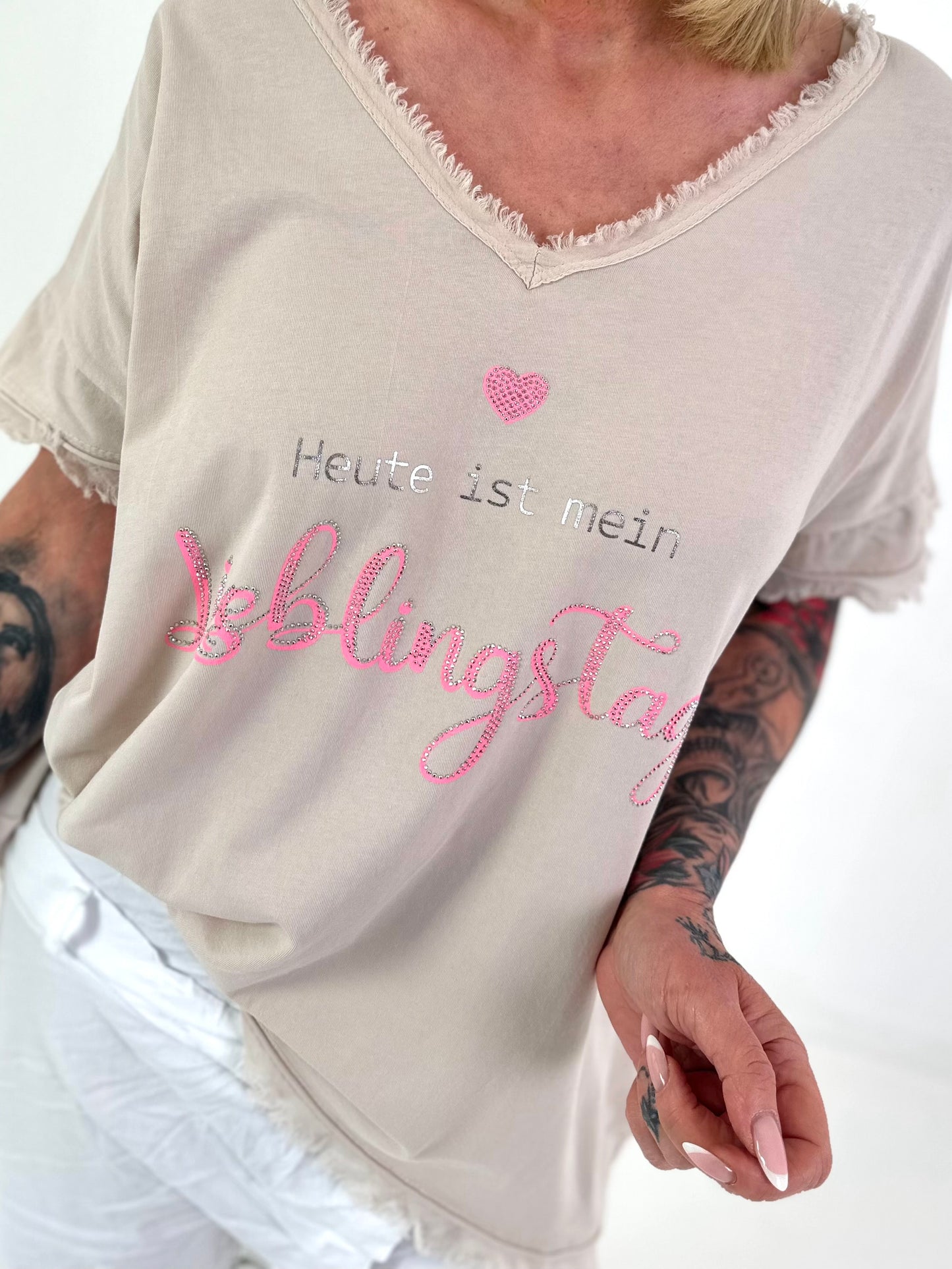 T-Shirt Lieblingstag - beige