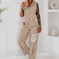 Weste BACK OFF - beige