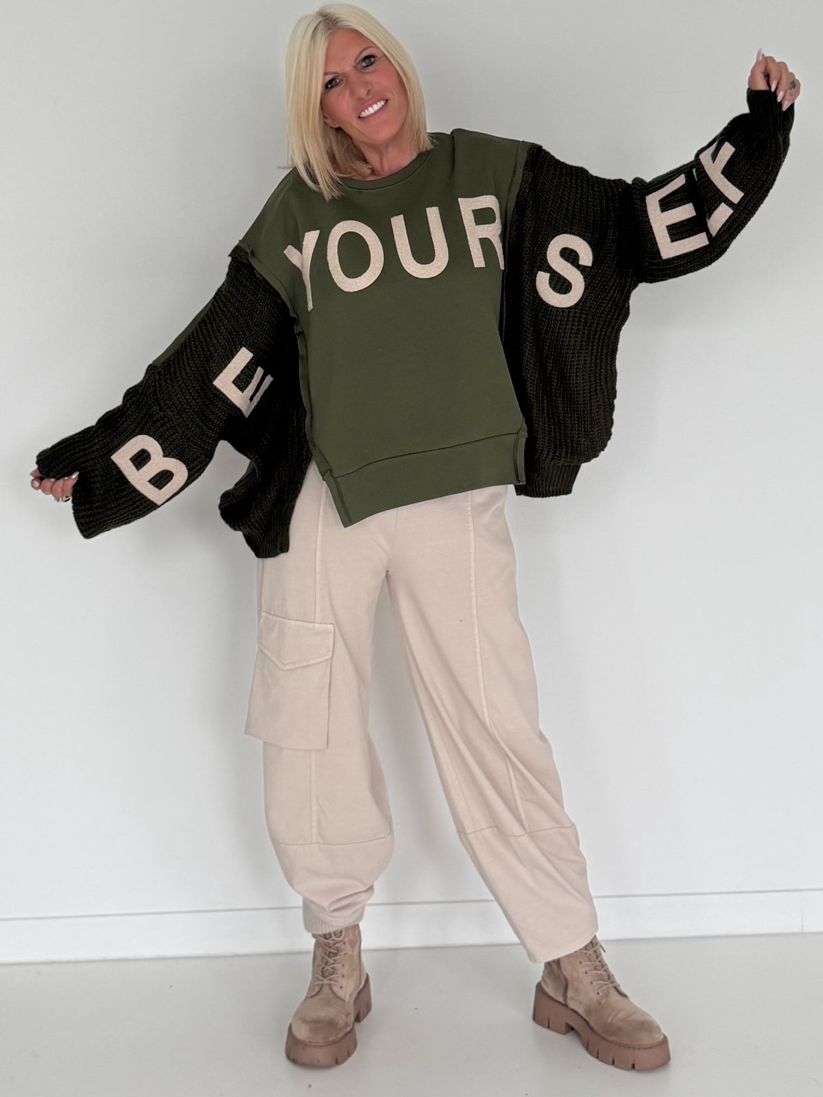 Stylish Sweatpants - Beige