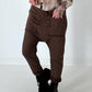 Baggy sweatshirt with patch pockets - mocha