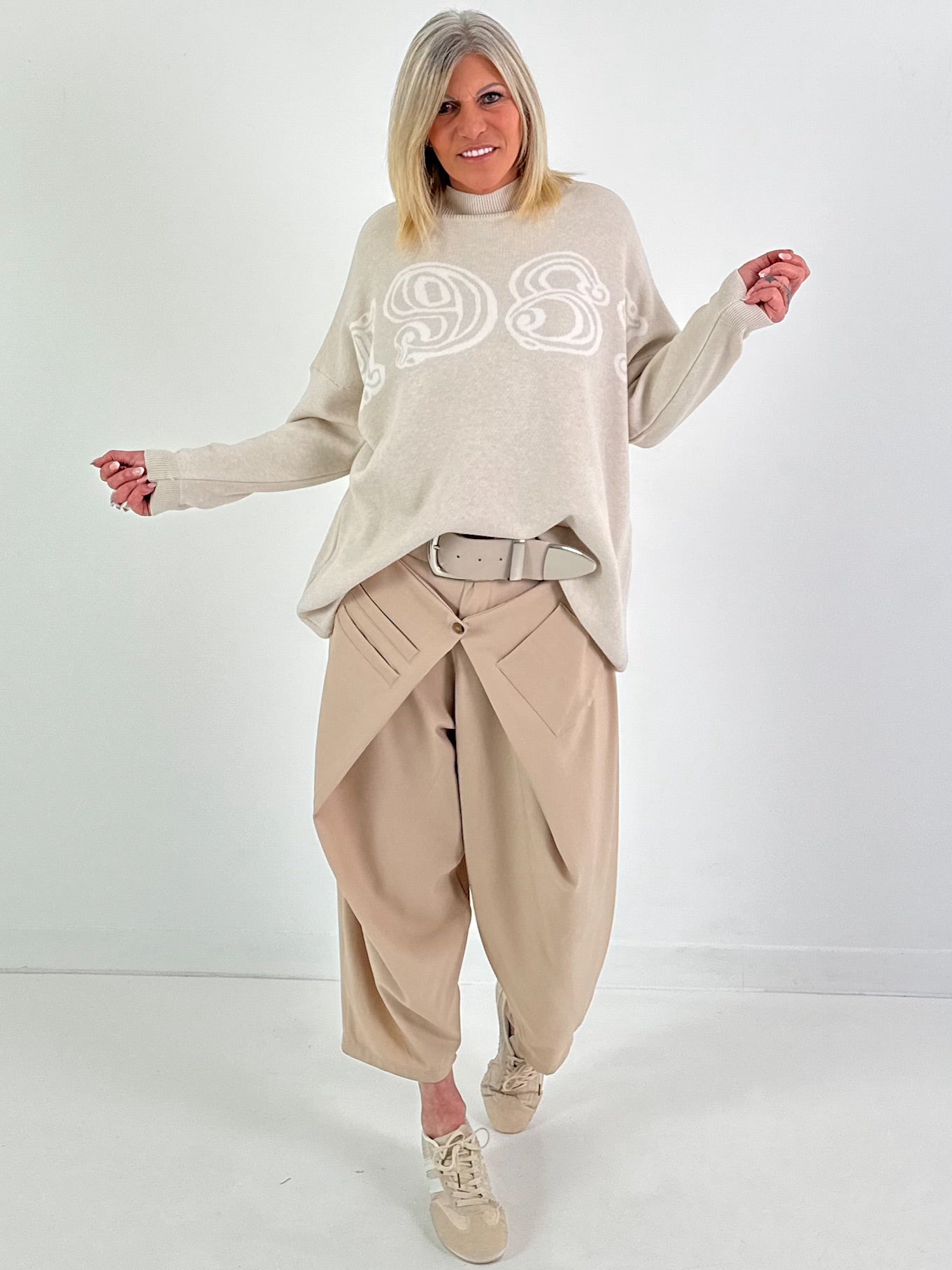 Gebreide trui 1981 - beige