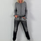 Vest met ruches - grijs