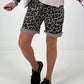 Sweat Short Leo mit Nieten - taupe