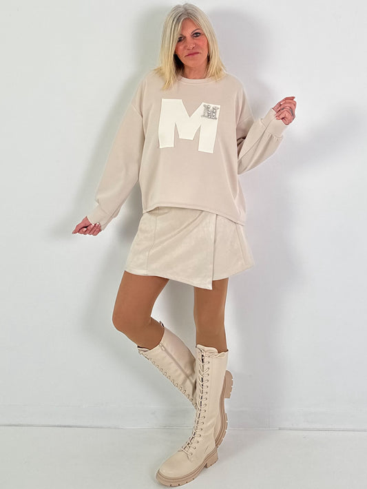 Sweatshirt Modell "Edition M" - beige