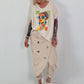 Stylische Hose im Knit-Look - beige