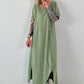 T-Shirt Kleid mit Ösen -khaki
