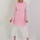 Tunic/Dress with Slit Pockets - Pink