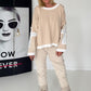 Oversized Sweater mit Strasskreuz - beige-ecru