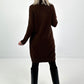 Knit dress model "Shine Story" - chocolate