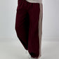 Pants with elastic waistband - burgundy