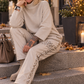 Basic Rollkragenpullover - beige