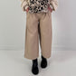 Leather-look culottes, model "Loose Mind" - beige