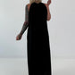 Klassisches Neckholder-Kleid - schwarz