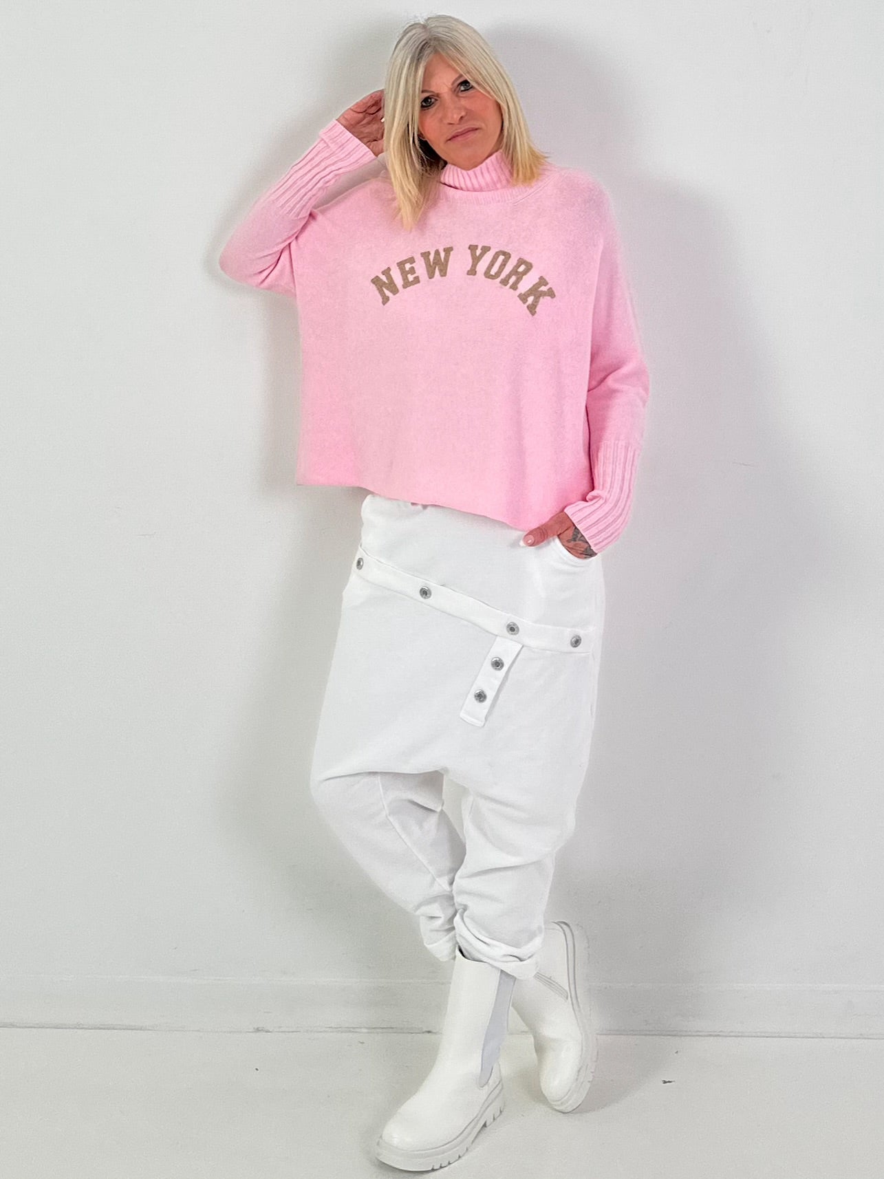 Pullover Modell "City Spirit" - rosa