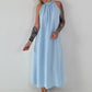 Klassisches Neckholder-Kleid - hellblau