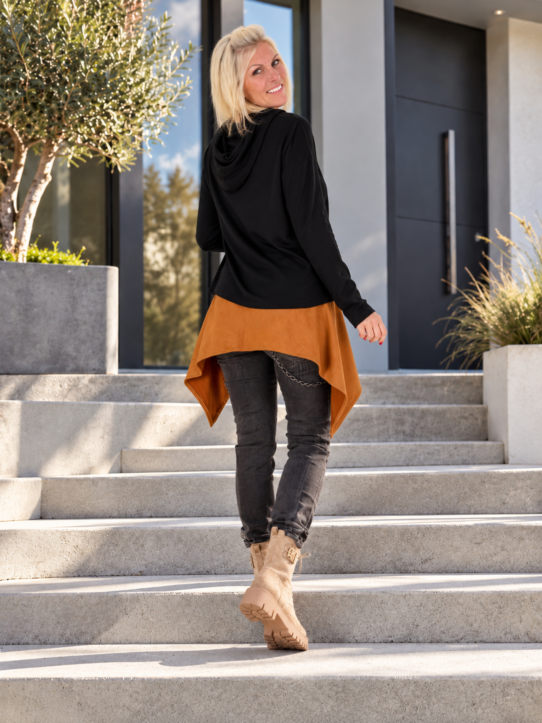 Waist Wrap in Wildlederoptik - camel