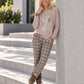 Pullover mit Strass-Cartoon-Motiv - taupe
