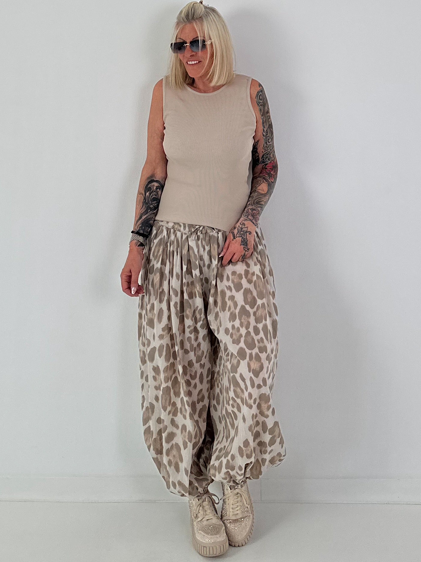 Ripp Tank Top  - beige
