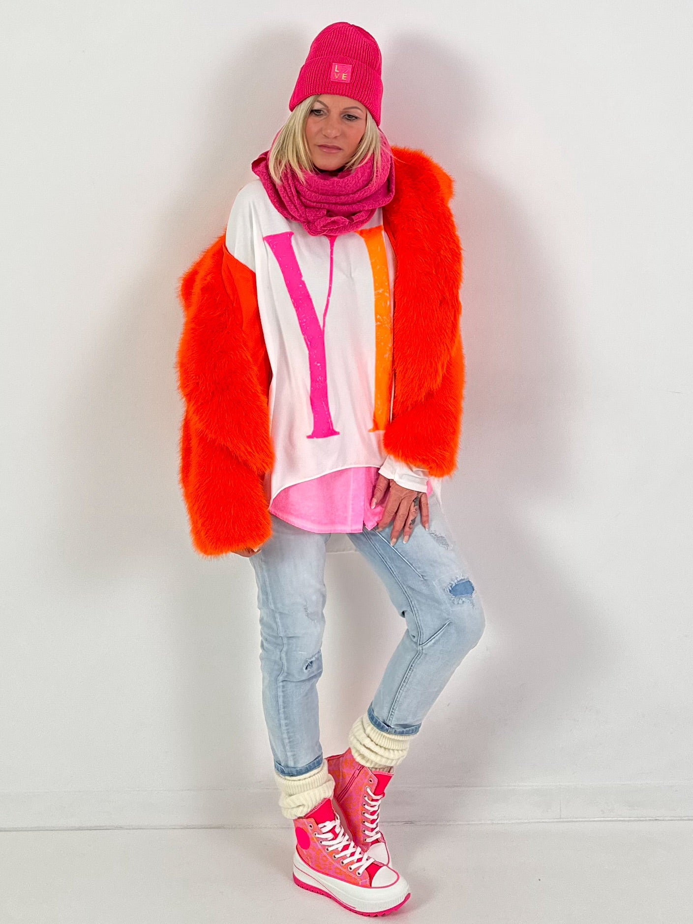 Bontjas model "Cloud 9" - oranje