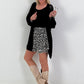 Skort Leo with ruffles - beige-multi-coloured