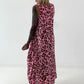Leo Sommerkleid mit Raff-Detail - neonpink