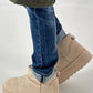 Cozy low boot model “Cloudie” - beige