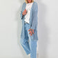 Crochet Jacket with Lurex - light blue