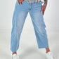 Flesje jeans - licht denim