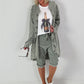 Oversized Leo Leinen Military Mantel - khaki
